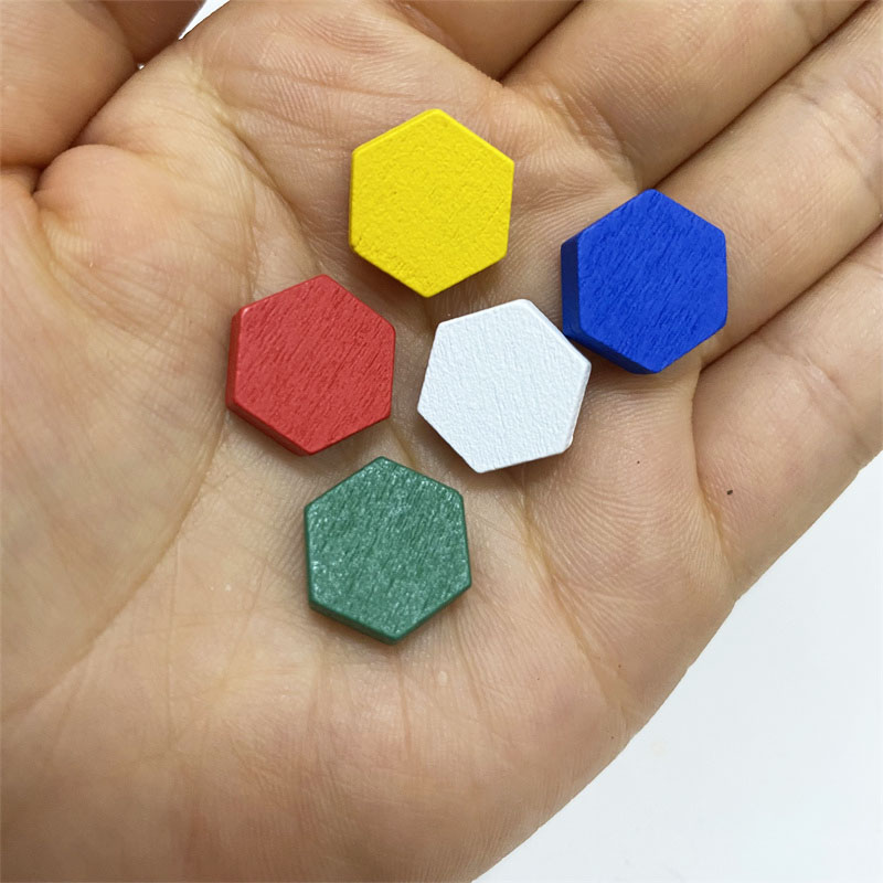 Board Game Impostor - 50 Pieces Wooden Hexagonal Prism Game