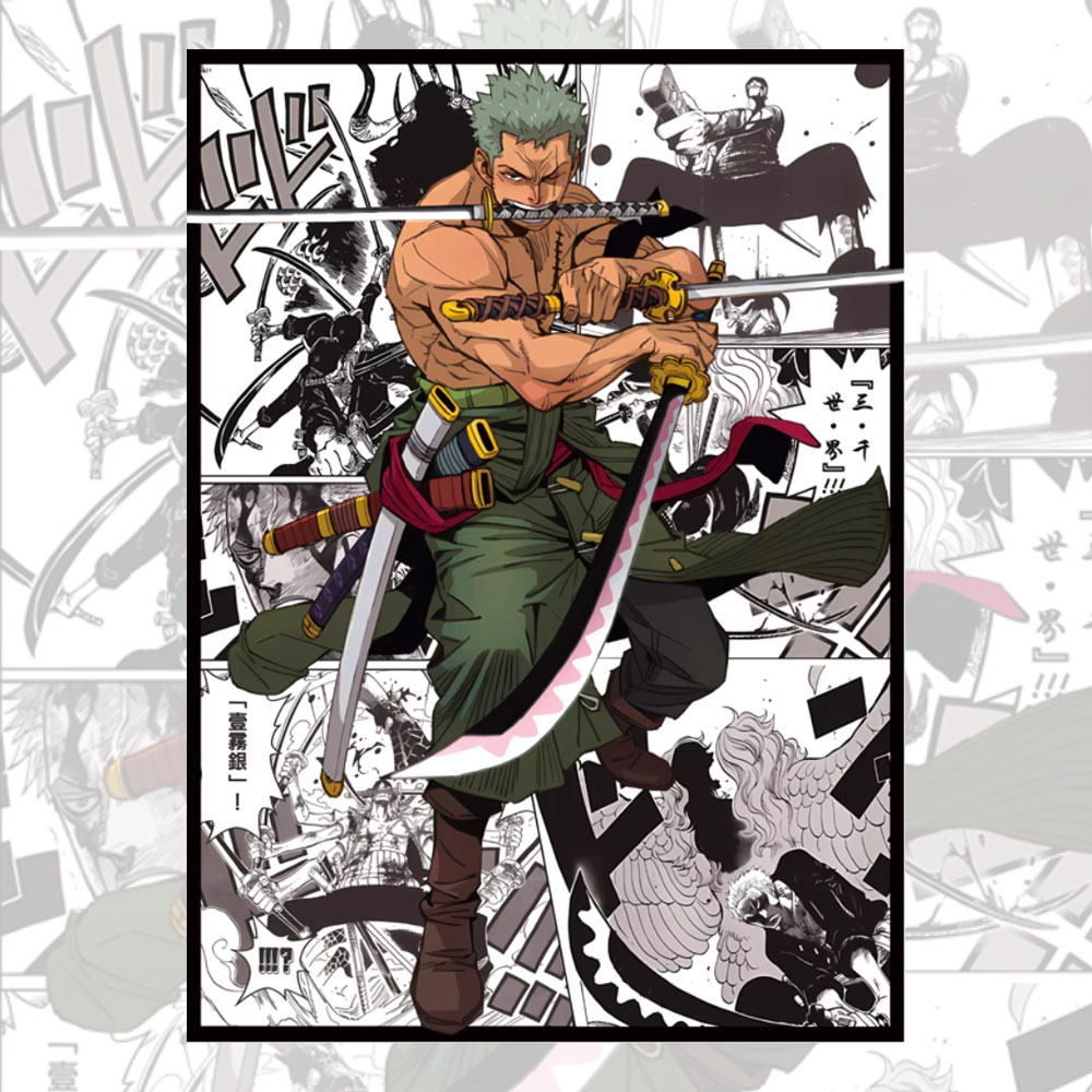 Board Game Illustration - 60PCS 66x91mm One Piece Anime Card