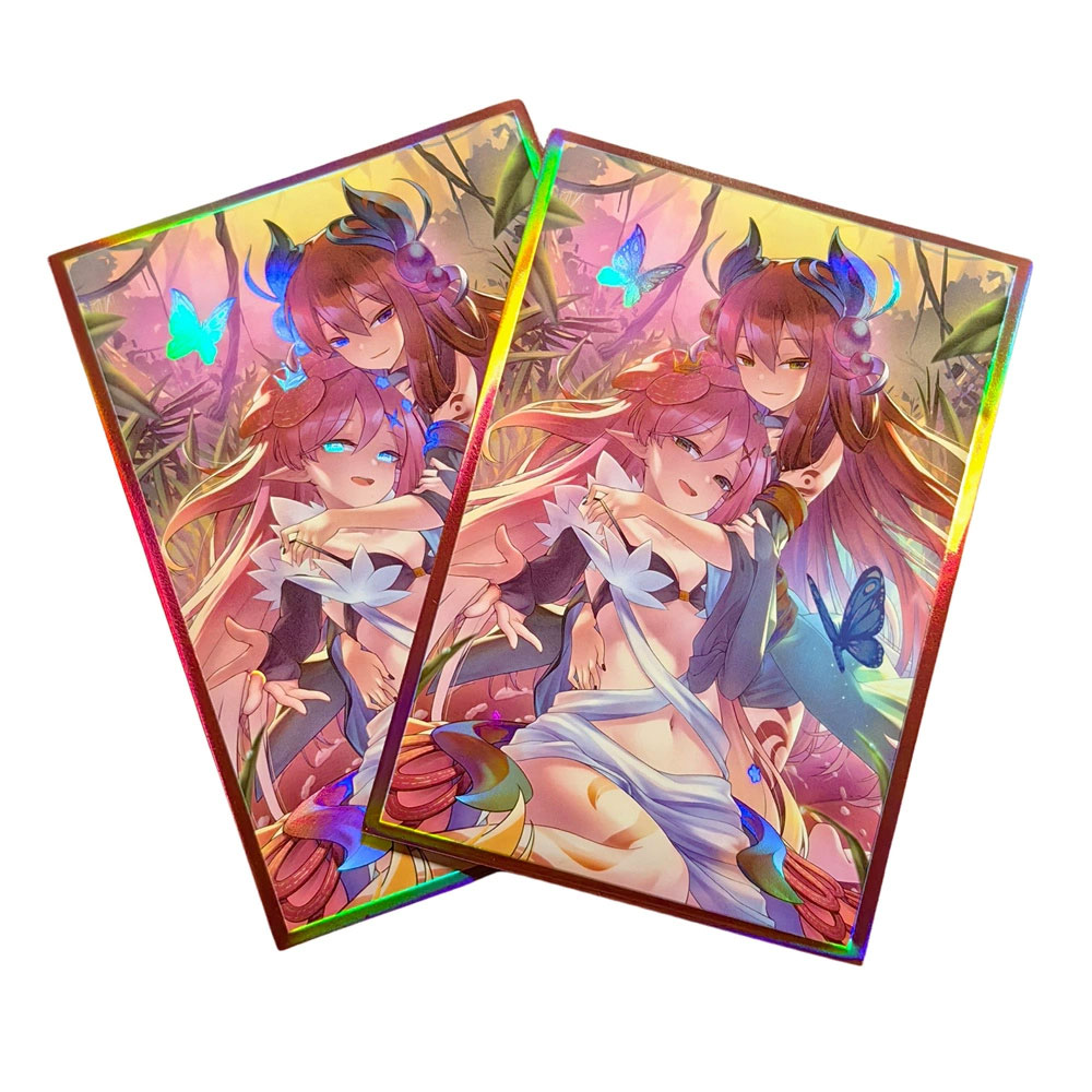 Board Game Illustration - 63x90mm 50PCS Holographic Card Sleeves YUGIOH