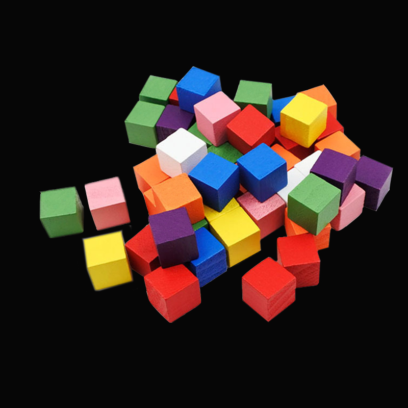 Board Game Impostor - 100Pcs/lots 14colors 10mm Cube Wood Cubes