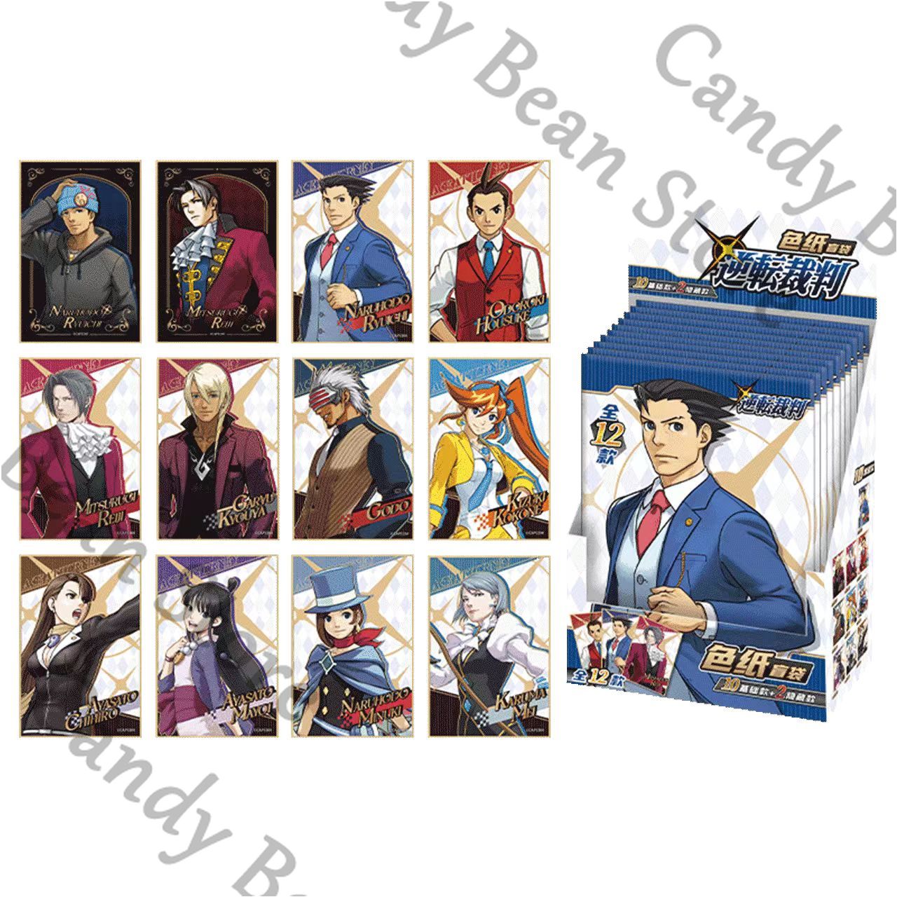 Board Game Illustration - Genuine Anime Ace Attorney Miles Edgeworth