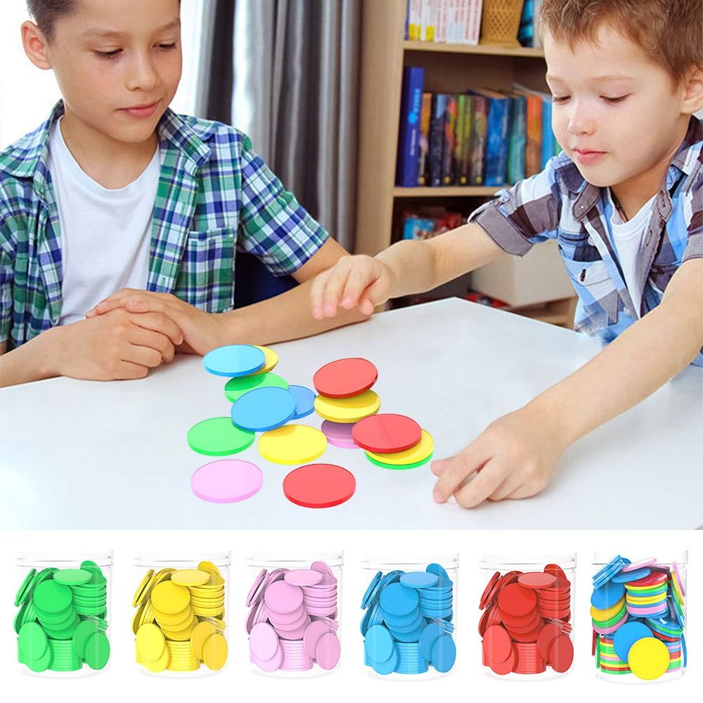 Board Game Impostor - 100pcs Plastic Counting Chips Addition Subtraction
