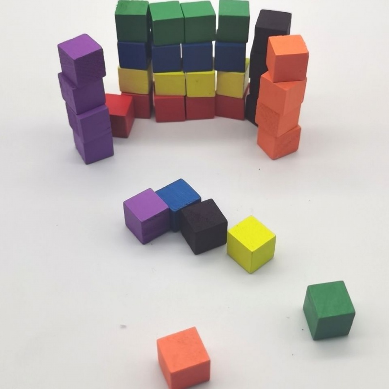 100Pcs/lots 10mm Wood Cubes Co - Board Game Impostor ulasan dan harga