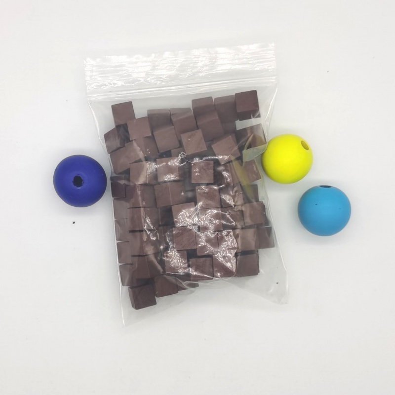 100Pcs/lots 10mm Wood Cubes Co - Board Game Impostor ulasan dan harga