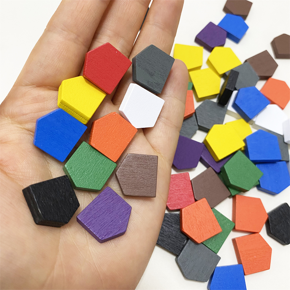 50 pieces 16*16MM Colorful Woo - Board Game Impostor ulasan dan harga