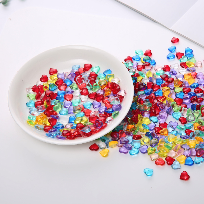 100PCS 10*4mm Heart Shape Acry - Board Game Illustration ulasan dan harga