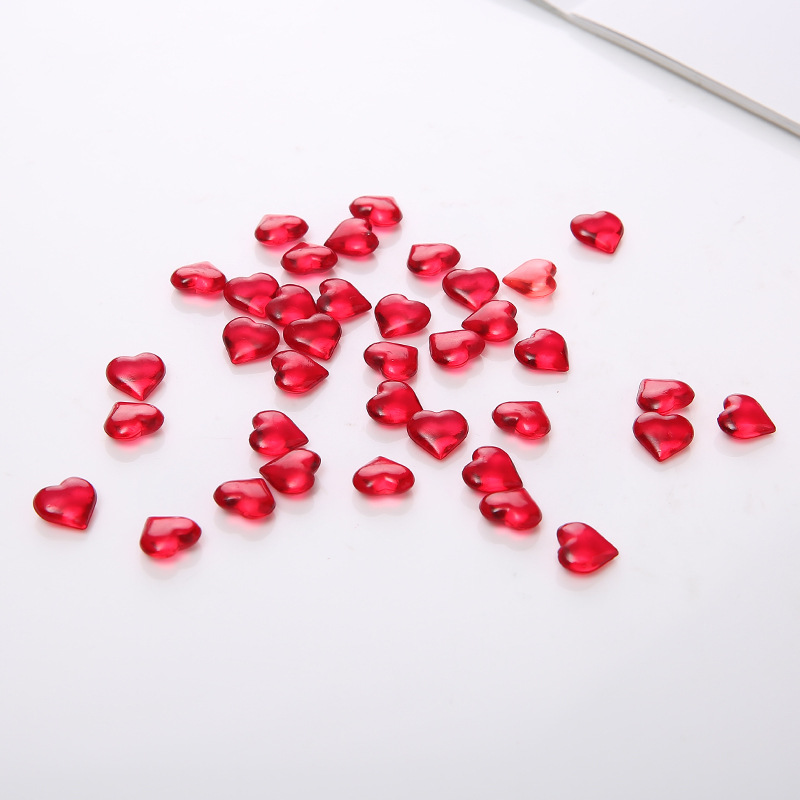 100PCS 10*4mm Heart Shape Acry - Board Game Illustration ulasan dan harga