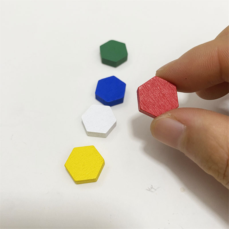 50 Pieces Wooden Hexagonal Pri - Board Game Impostor ulasan dan harga