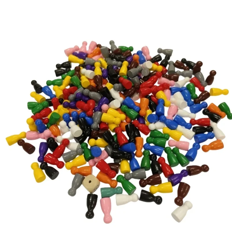 100 Pcs Colorful Wooden Chess  - Board Game Illustration ulasan dan harga