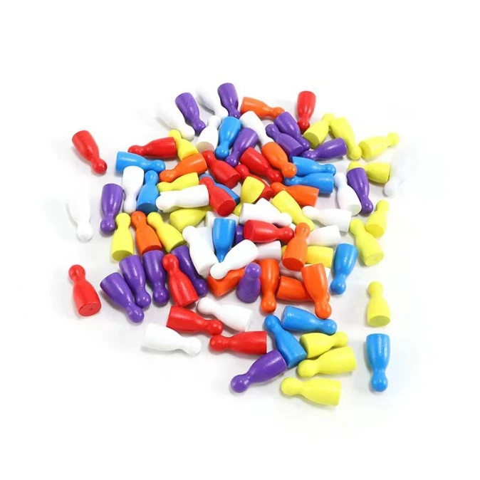 100 Pcs Colorful Wooden Chess  - Board Game Illustration ulasan dan harga