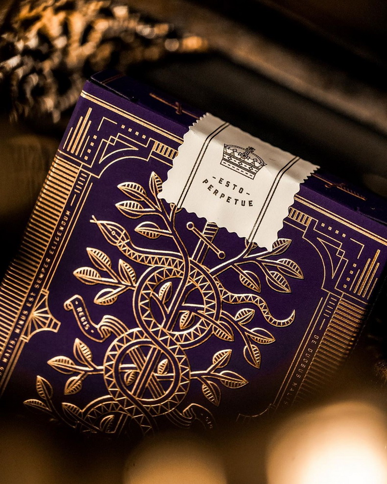 Purple Monarch Playing Cards b - Board Game Illustration ulasan dan harga