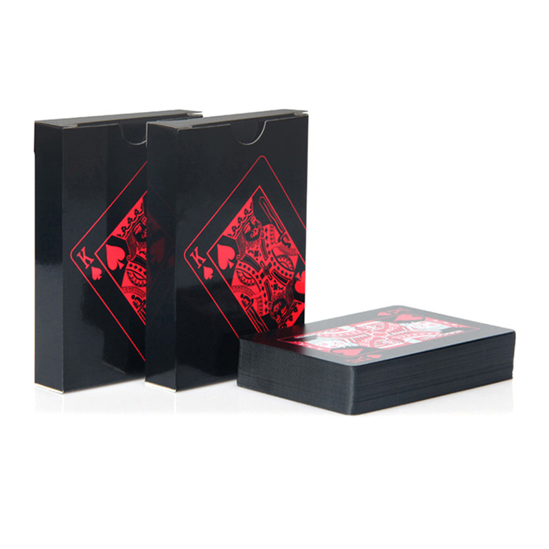 Black Plastic Playing Cards Bl - Board Game Illustration ulasan dan harga