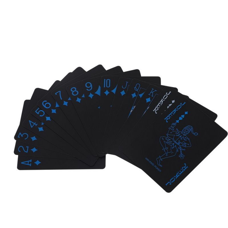 Black Plastic Playing Cards Bl - Board Game Illustration ulasan dan harga