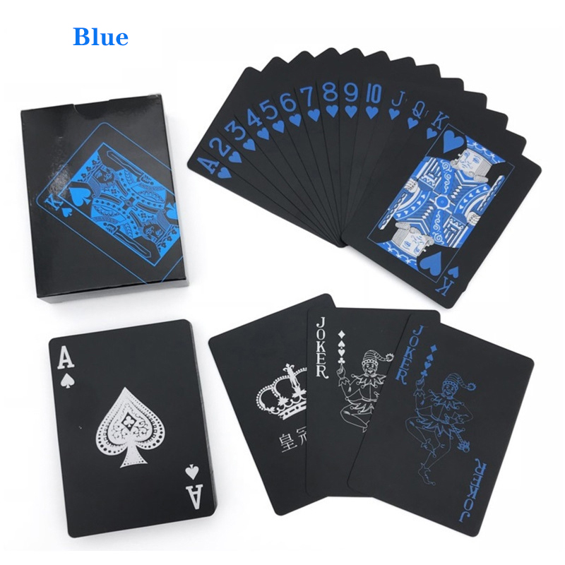Black Plastic Playing Cards Bl - Board Game Illustration ulasan dan harga