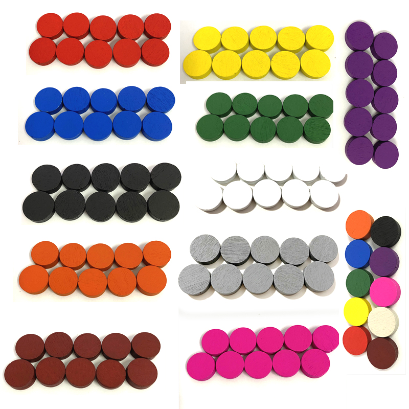 100pieces Diameter 15*5MM Wood - Board Game Impostor ulasan dan harga