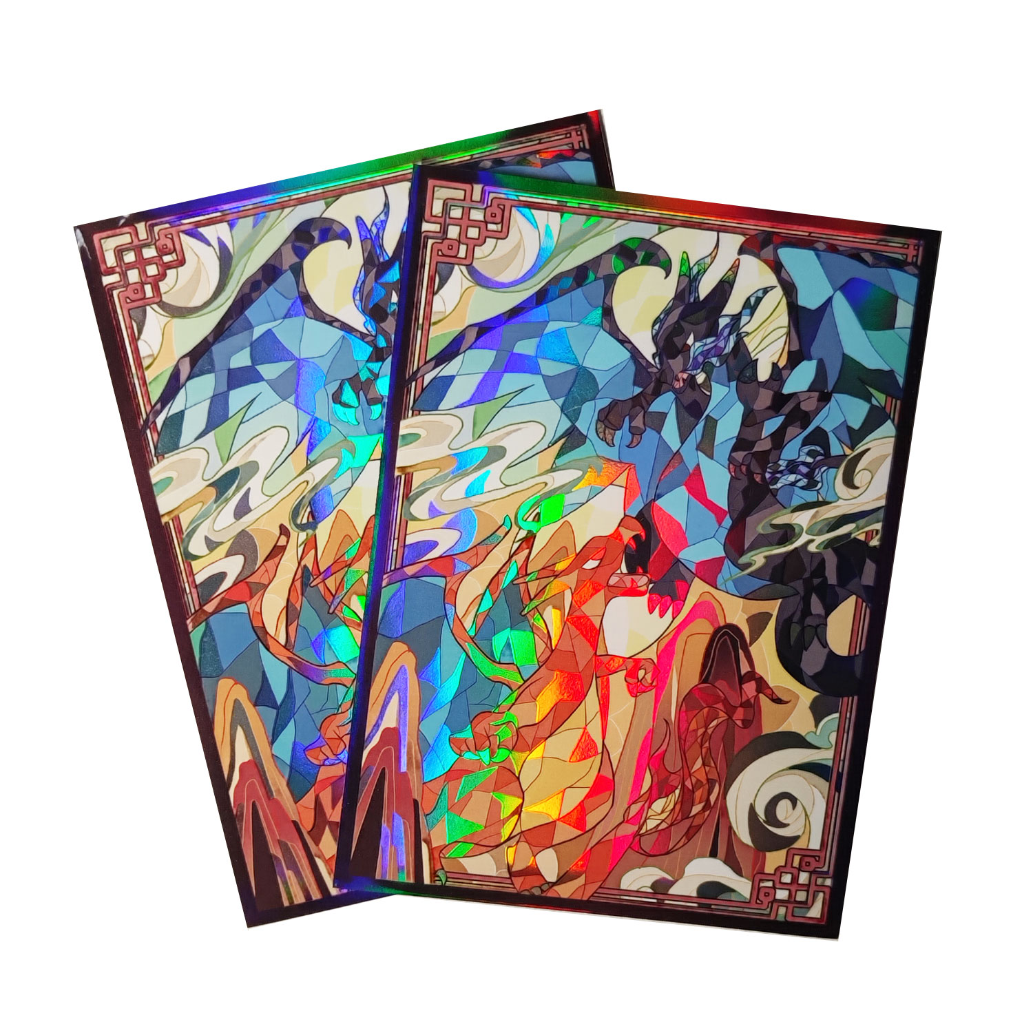 60ct Holo Card Sleeves 66x91mm - Board Game Illustration ulasan dan harga