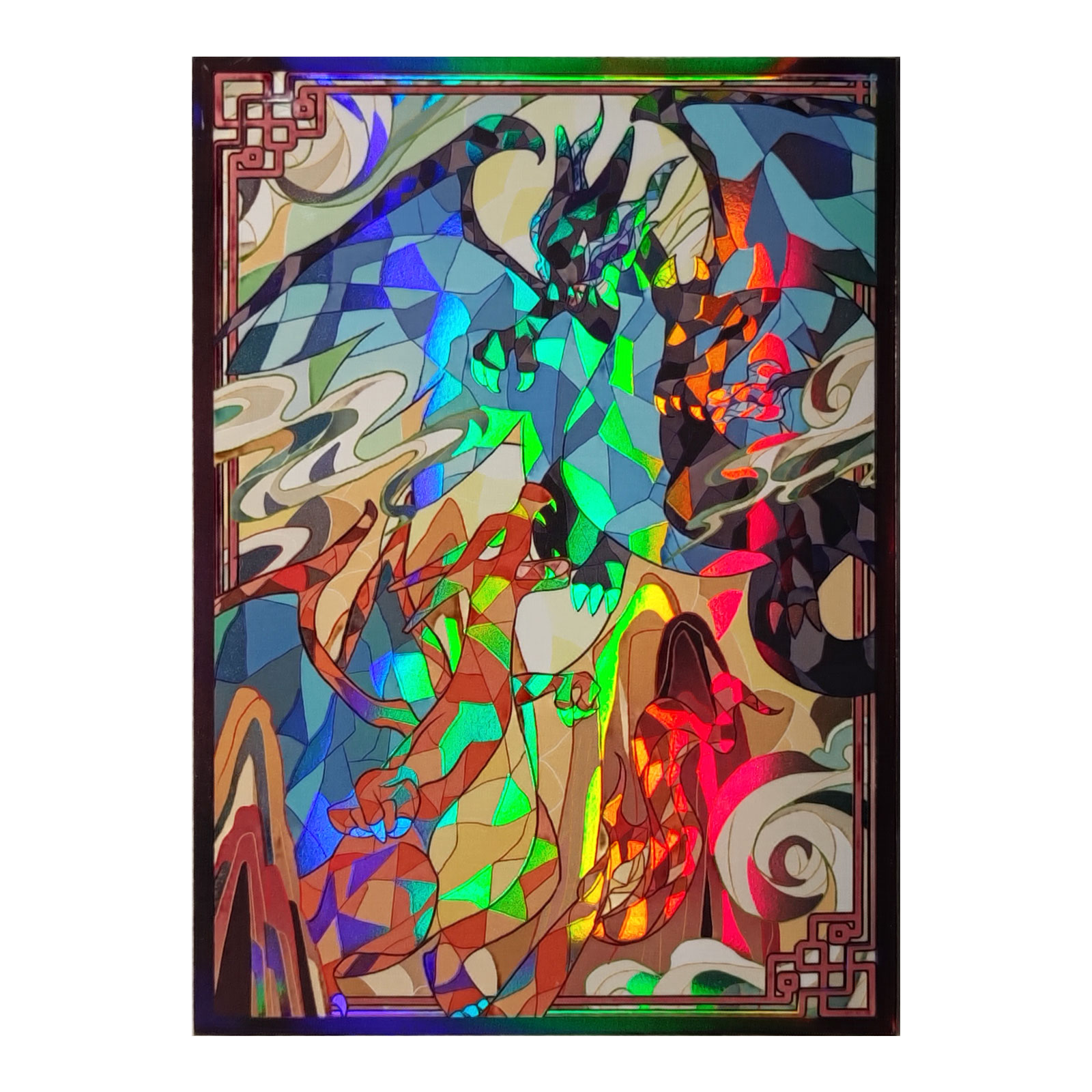 60ct Holo Card Sleeves 66x91mm - Board Game Illustration ulasan dan harga