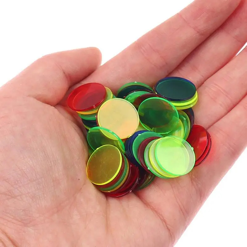 50/100/200pcs 19mm Chips Plast - Board Game Impostor ulasan dan harga