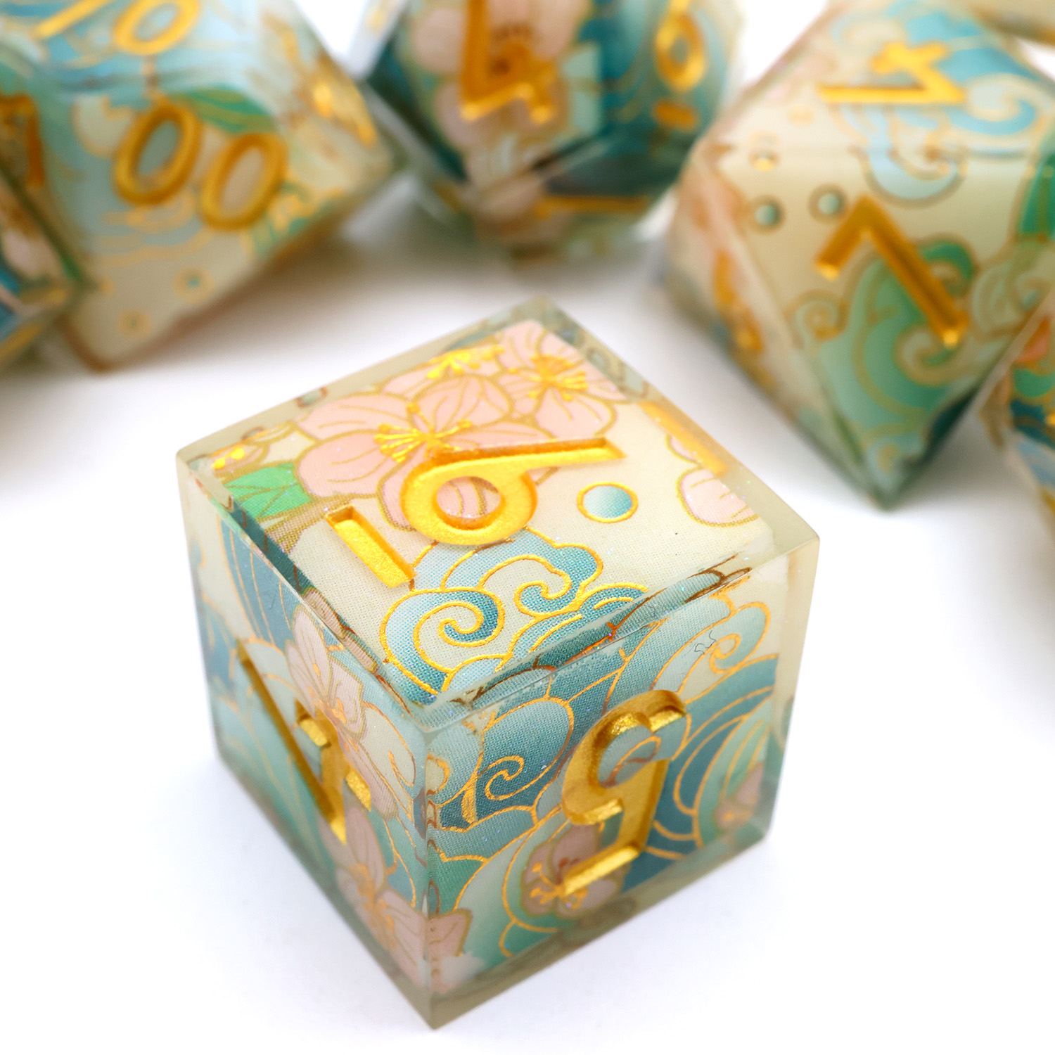 Enchanting DND Dice Set with O - Board Game Illustration ulasan dan harga