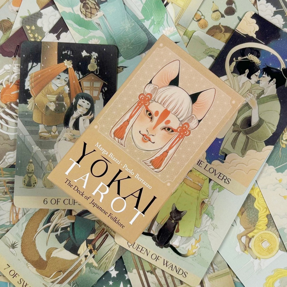Yokai Tarot Deck 78 Pcs Cards  - Board Game Illustration ulasan dan harga