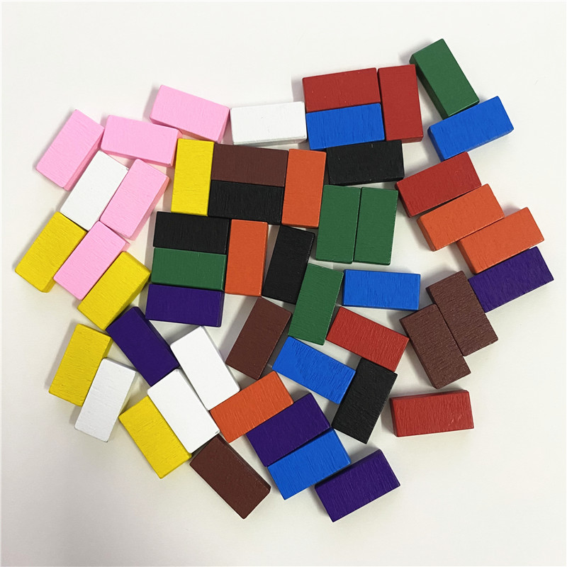 50Pcs 20*10*5mm Colorful Brick - Board Game Impostor ulasan dan harga