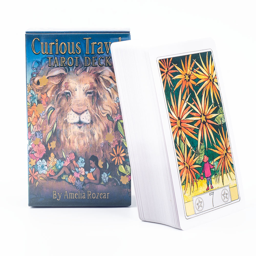 Curious Travels Tarot 10.3*6cm - Board Game Illustration ulasan dan harga