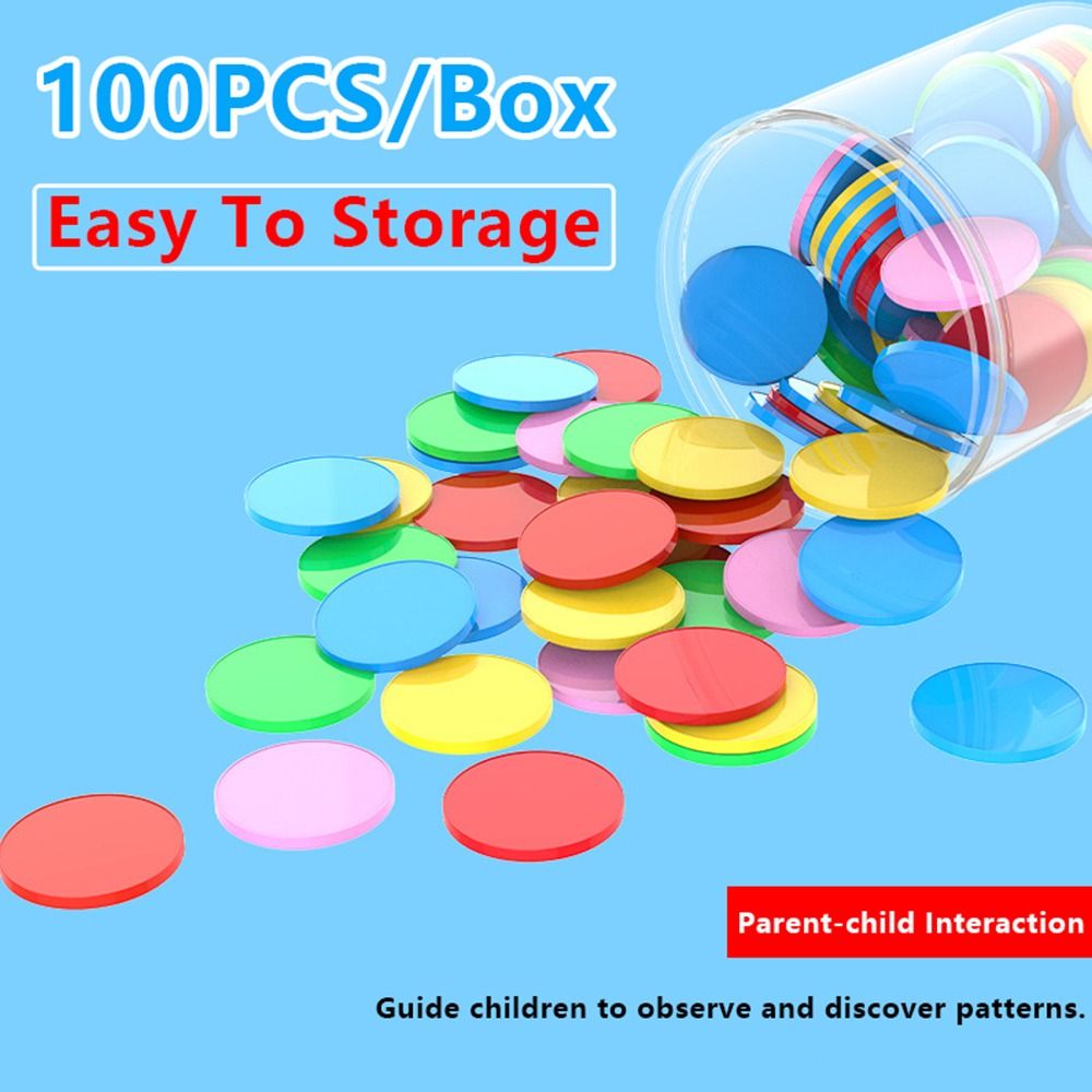 100pcs Plastic Counting Chips  - Board Game Impostor ulasan dan harga