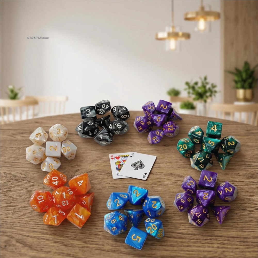 7pcs Set Dice Board Games Roll - Board Game Impostor ulasan dan harga