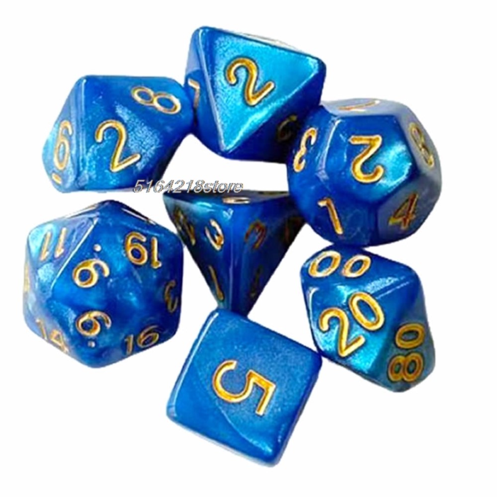 7pcs Set Dice Board Games Roll - Board Game Impostor ulasan dan harga