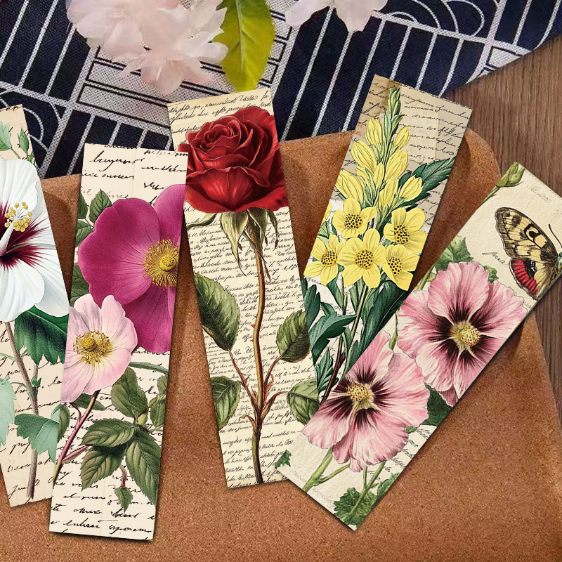 30Pcs Vintage Flowers Bookmark - Board Game Book ulasan dan harga