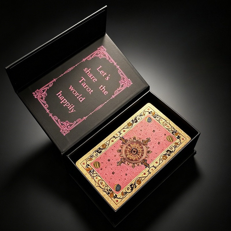 Pink & Rose Gold Classic Tarot - Board Game Book ulasan dan harga