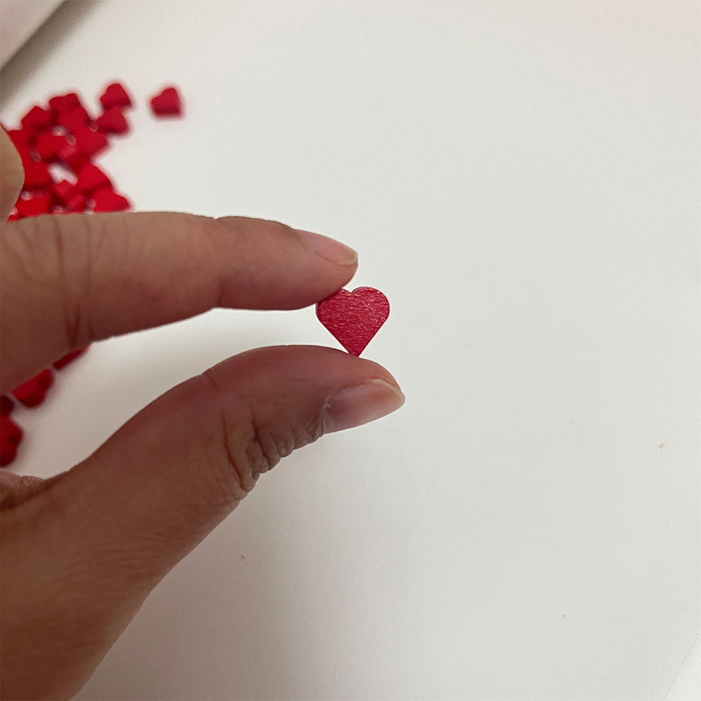 100Pcs 10mm*5mm Red Heart Shap - Board Game Impostor ulasan dan harga