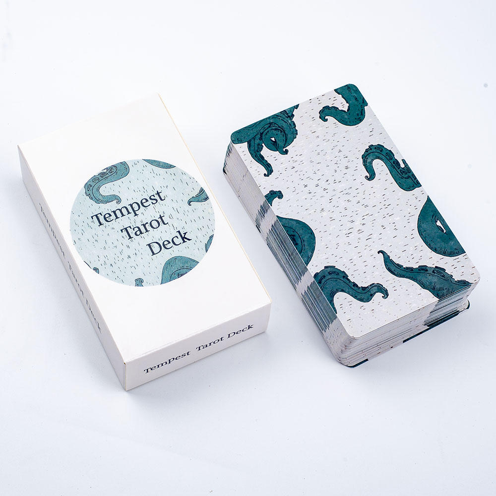 Ocean Themed Tempest Tarot  De - Board Game Illustration ulasan dan harga